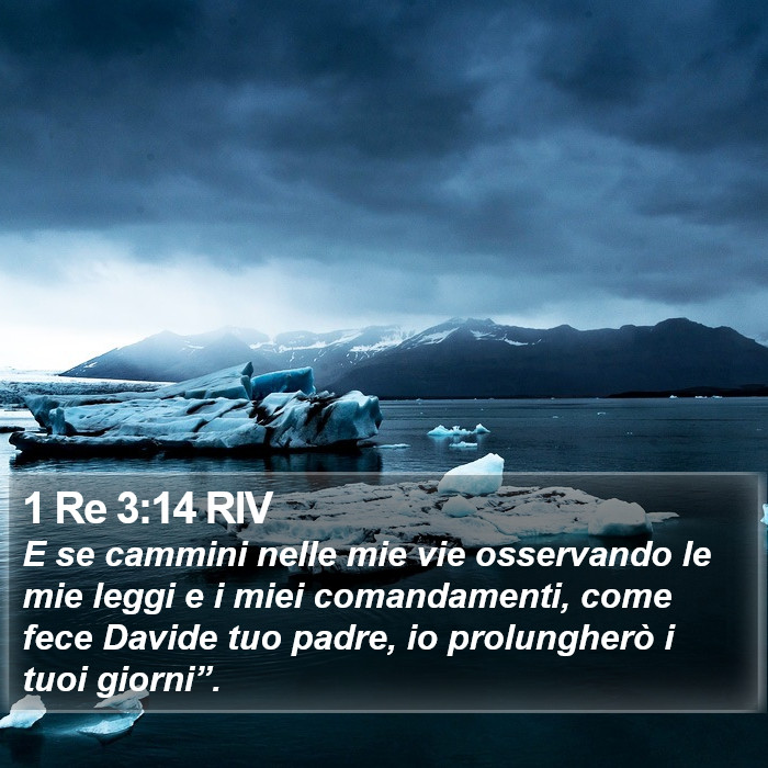 1 Re 3:14 RIV Bible Study