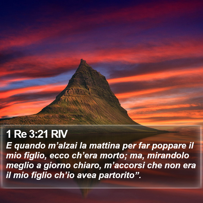 1 Re 3:21 RIV Bible Study