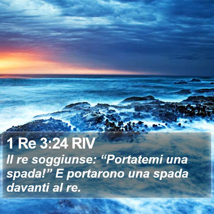 1 Re 3:24 RIV Bible Study