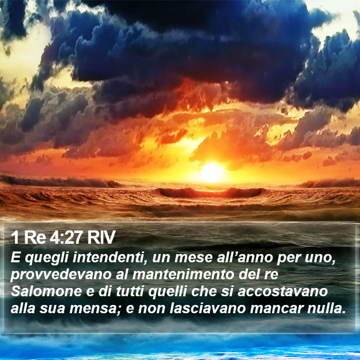 1 Re 4:27 RIV Bible Study