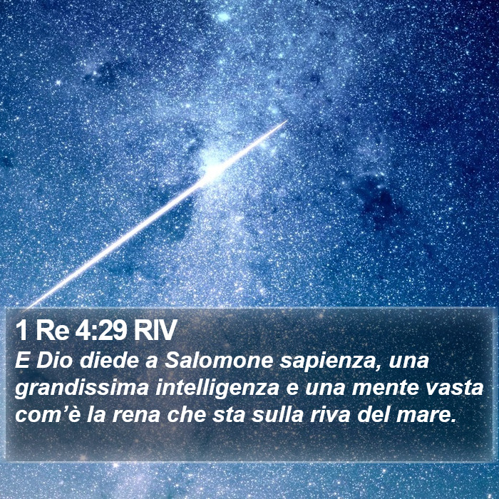 1 Re 4:29 RIV Bible Study