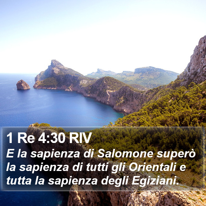 1 Re 4:30 RIV Bible Study