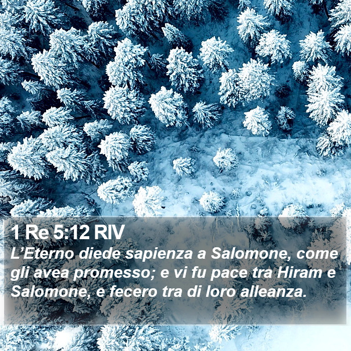 1 Re 5:12 RIV Bible Study