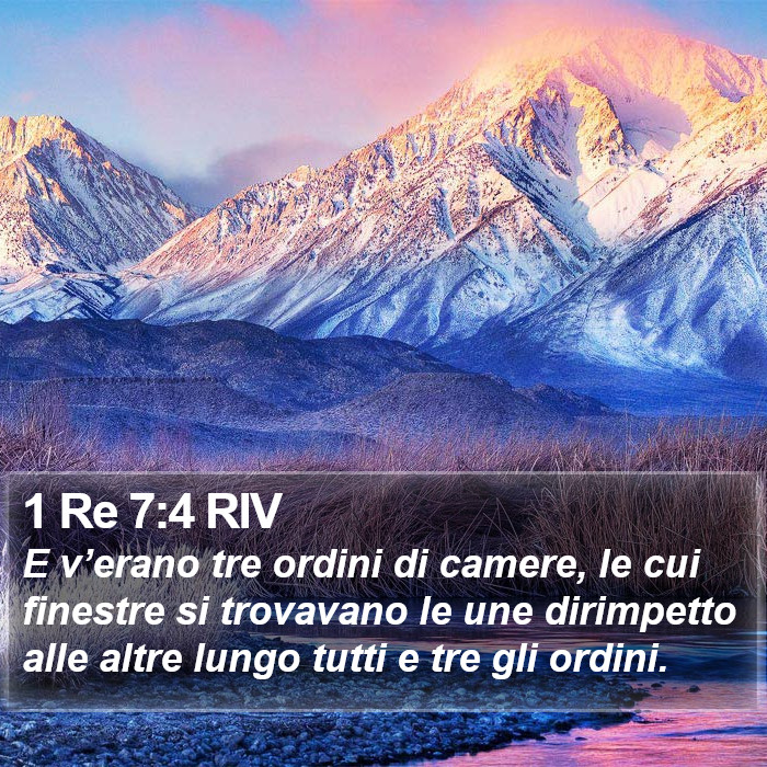 1 Re 7:4 RIV Bible Study