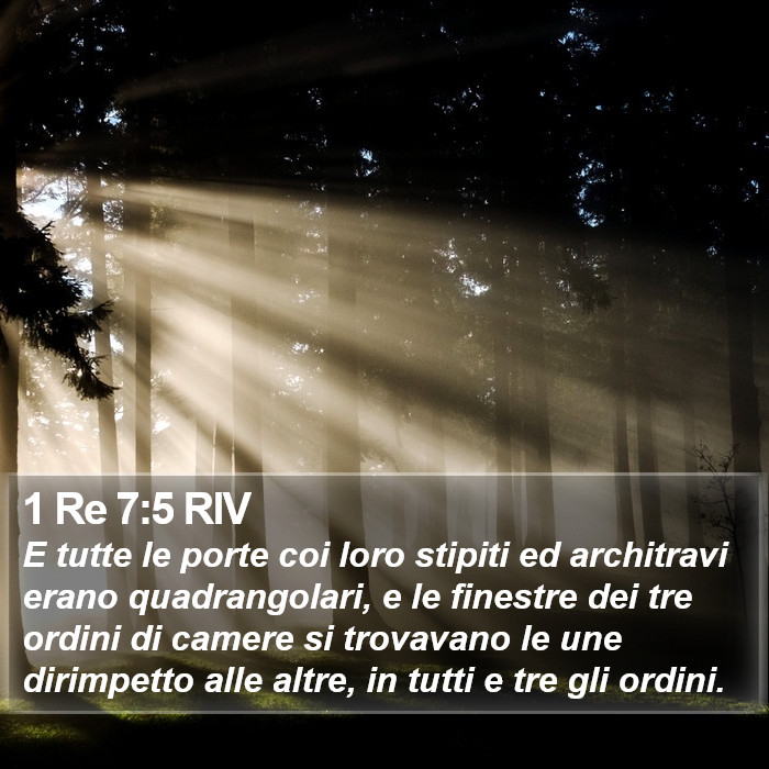 1 Re 7:5 RIV Bible Study