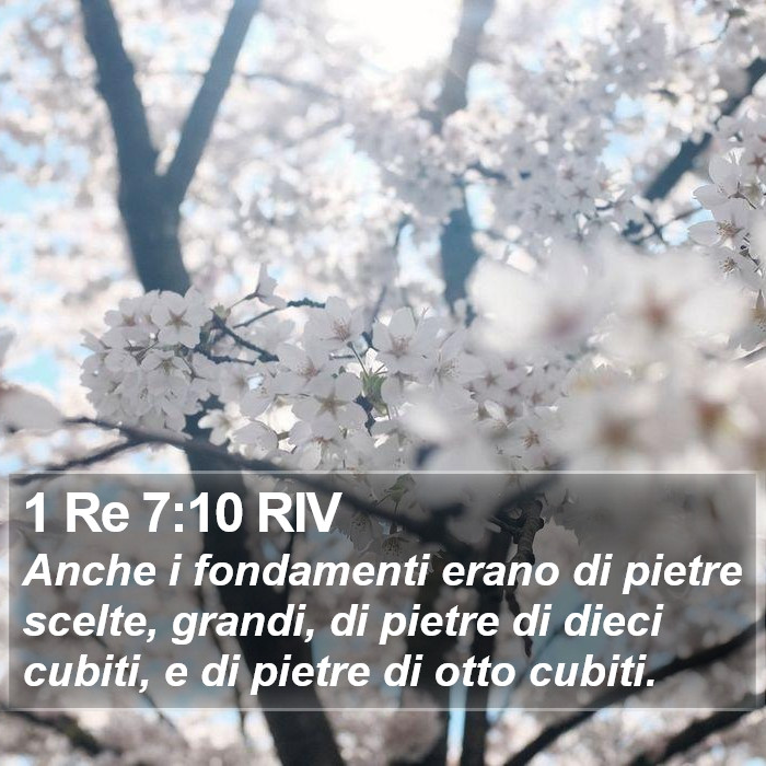 1 Re 7:10 RIV Bible Study