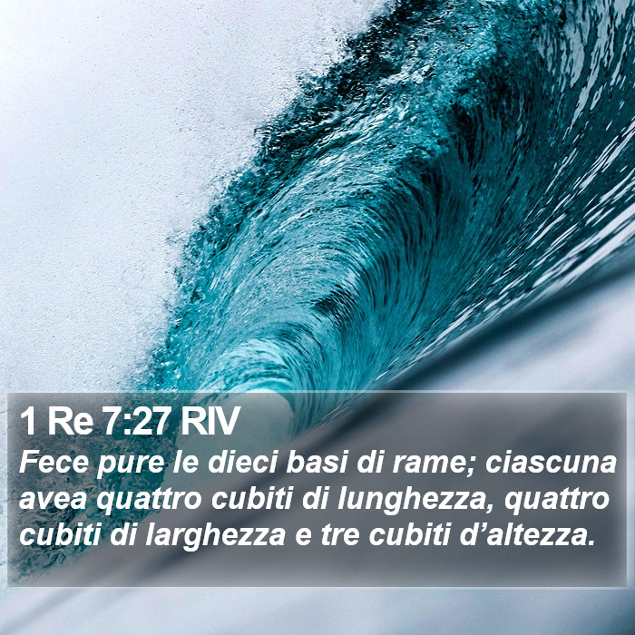 1 Re 7:27 RIV Bible Study