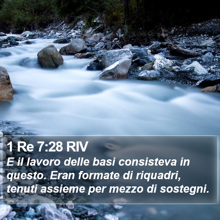 1 Re 7:28 RIV Bible Study