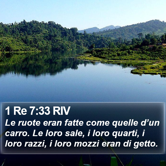 1 Re 7:33 RIV Bible Study