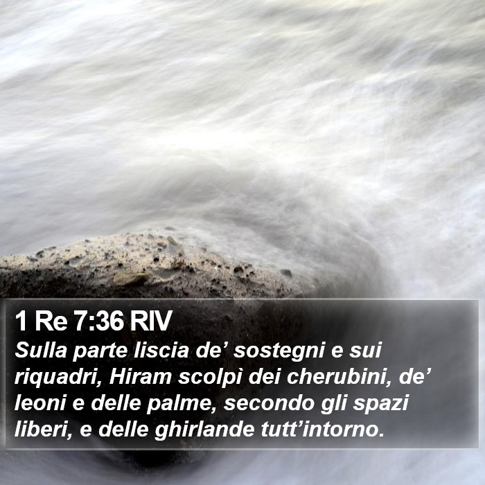 1 Re 7:36 RIV Bible Study