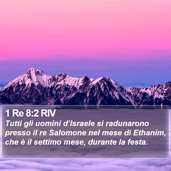 1 Re 8:2 RIV Bible Study