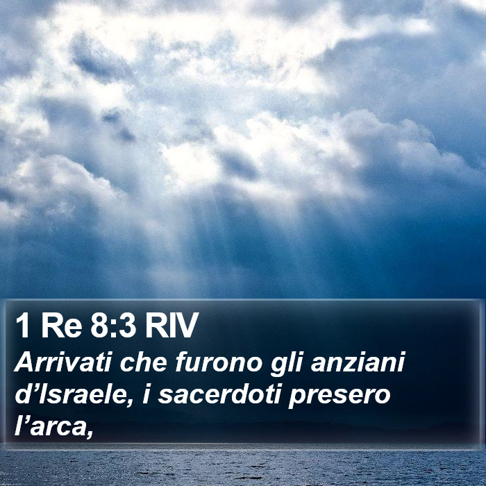 1 Re 8:3 RIV Bible Study