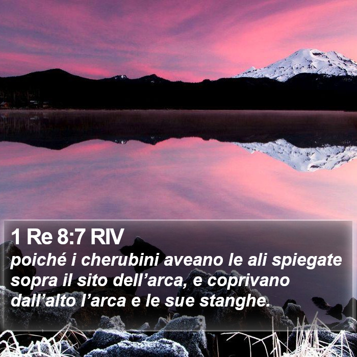 1 Re 8:7 RIV Bible Study