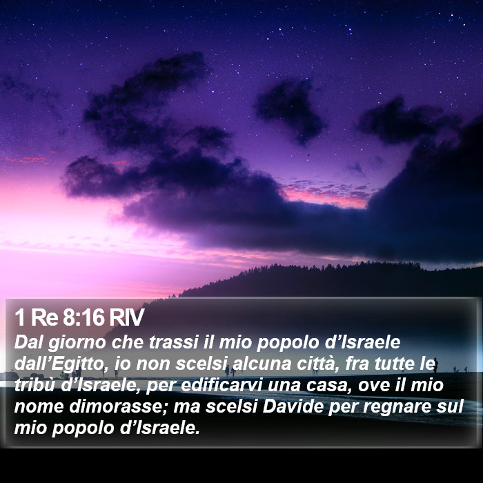 1 Re 8:16 RIV Bible Study