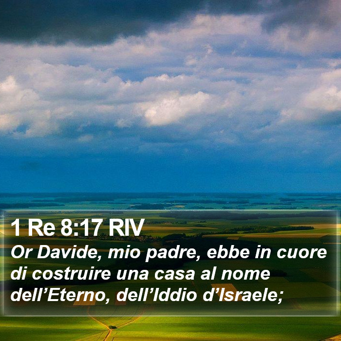 1 Re 8:17 RIV Bible Study