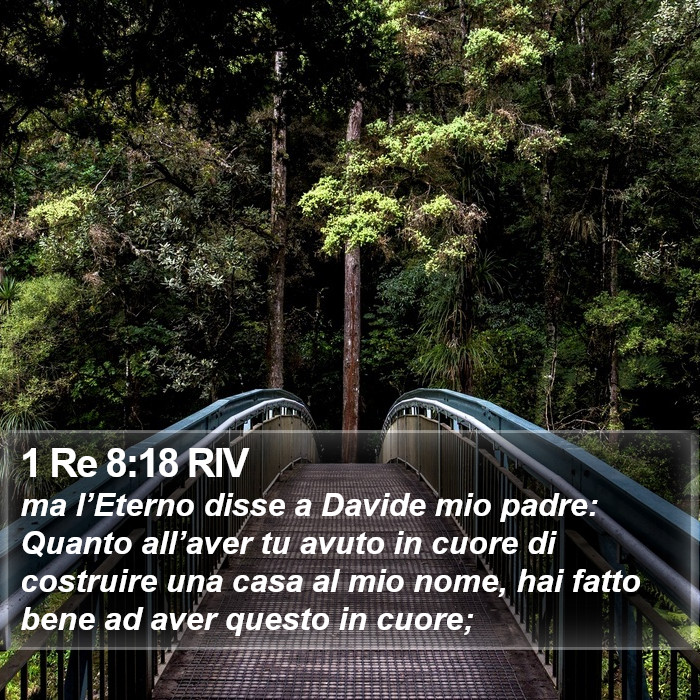 1 Re 8:18 RIV Bible Study