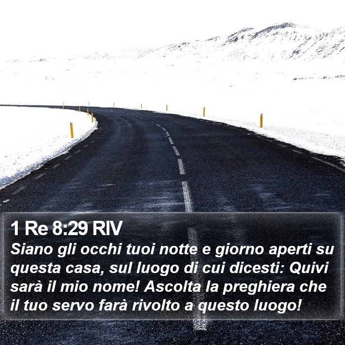 1 Re 8:29 RIV Bible Study