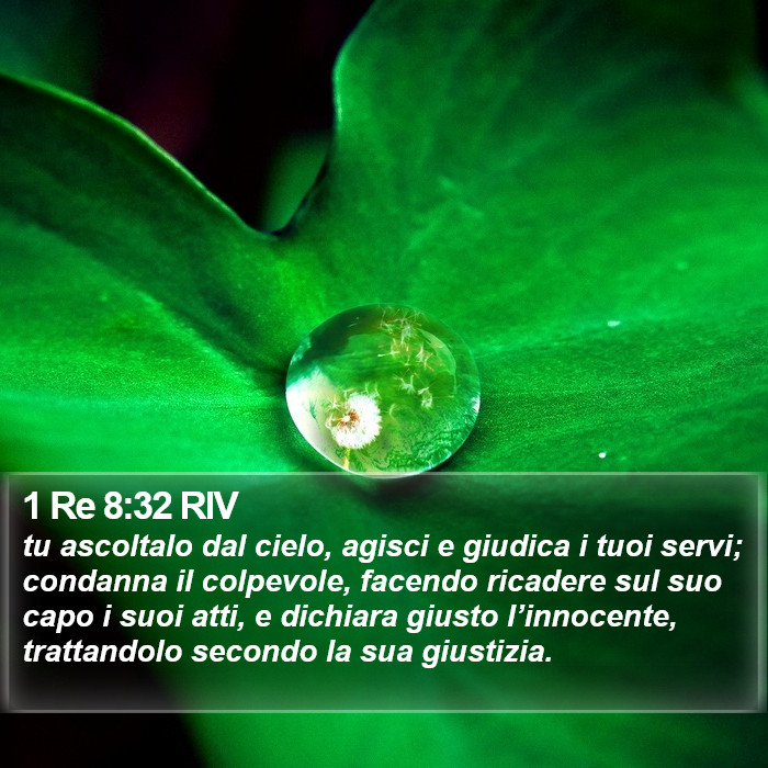 1 Re 8:32 RIV Bible Study
