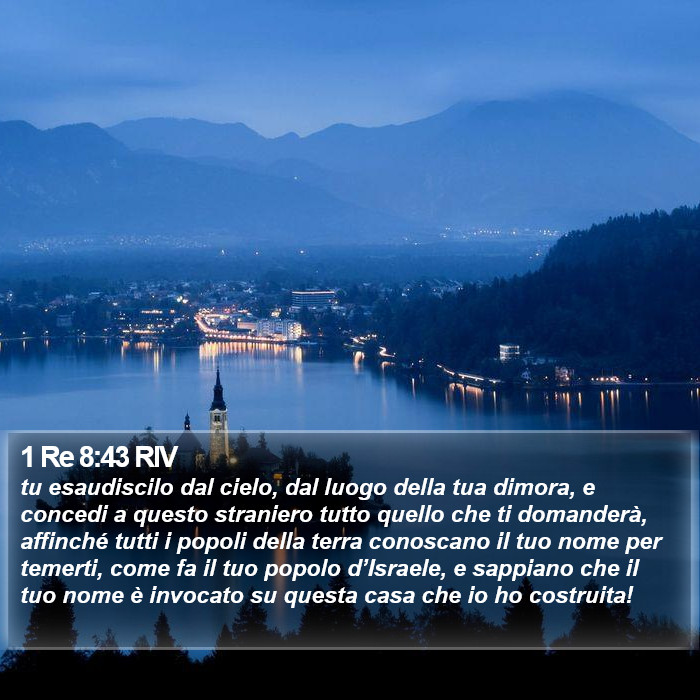 1 Re 8:43 RIV Bible Study