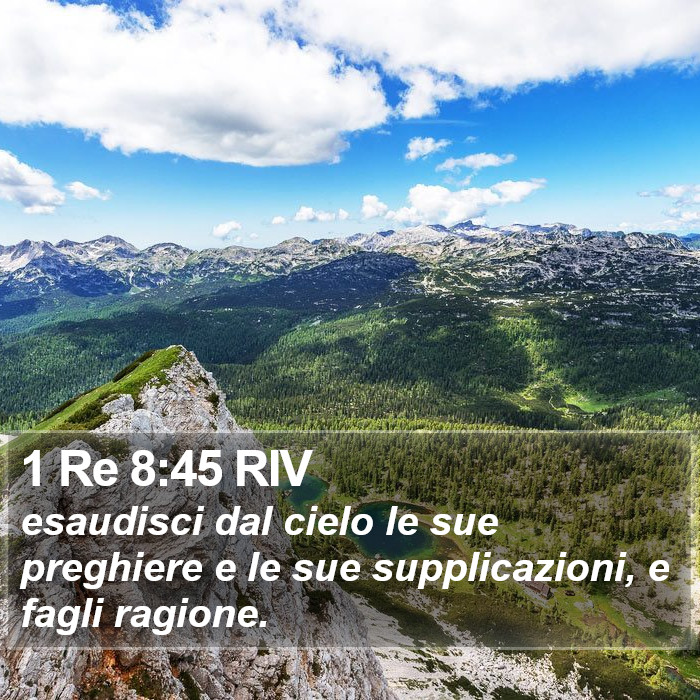 1 Re 8:45 RIV Bible Study
