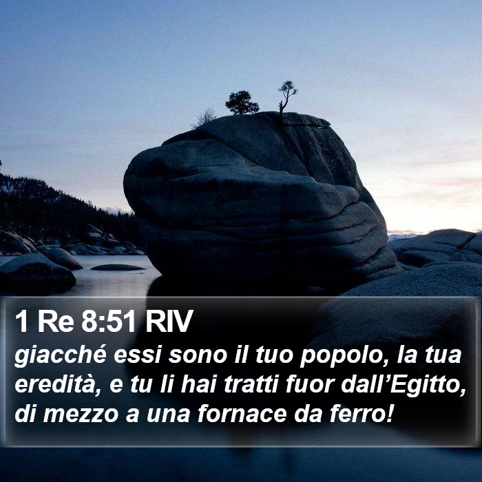 1 Re 8:51 RIV Bible Study