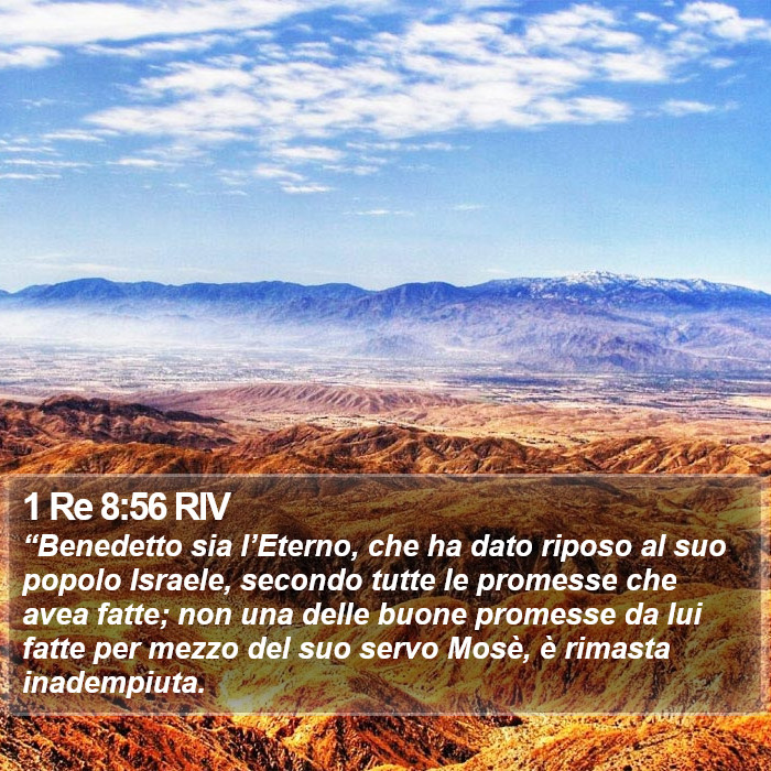 1 Re 8:56 RIV Bible Study