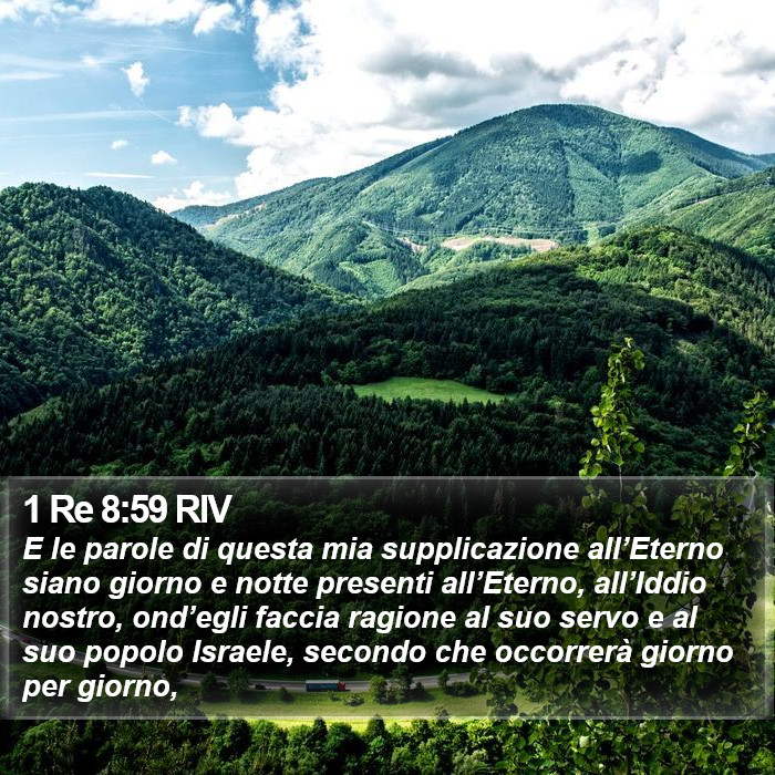 1 Re 8:59 RIV Bible Study