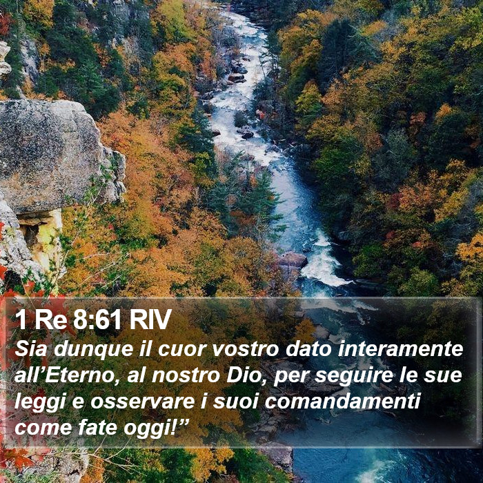 1 Re 8:61 RIV Bible Study
