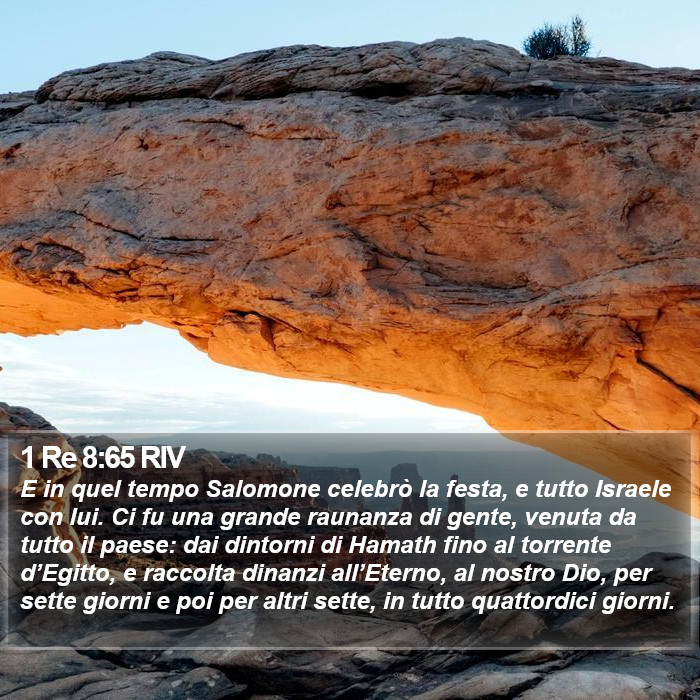 1 Re 8:65 RIV Bible Study