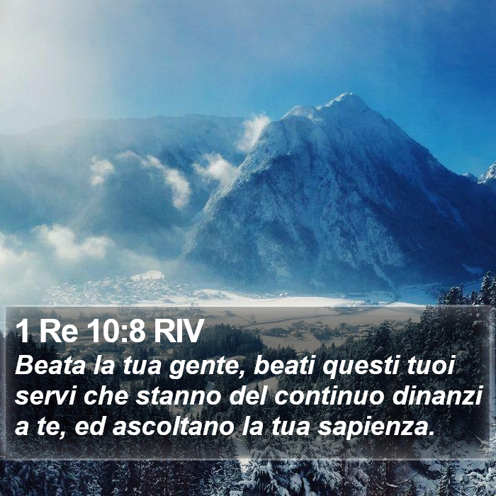 1 Re 10:8 RIV Bible Study