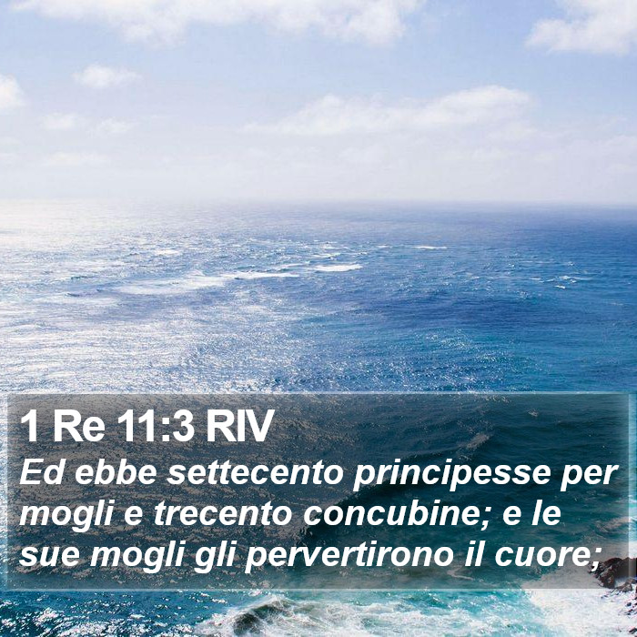 1 Re 11:3 RIV Bible Study