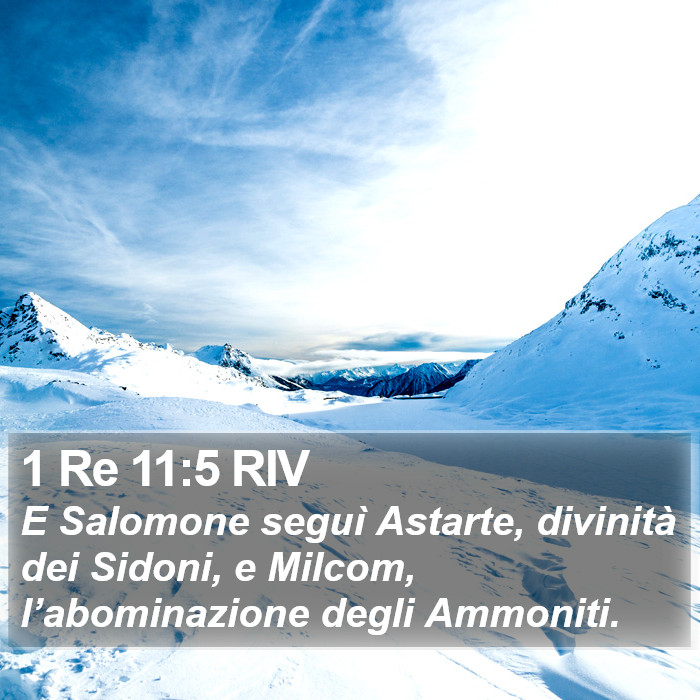 1 Re 11:5 RIV Bible Study