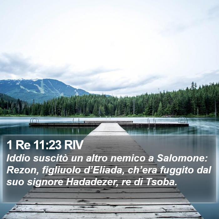 1 Re 11:23 RIV Bible Study