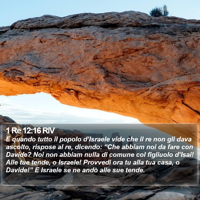 1 Re 12:16 RIV Bible Study