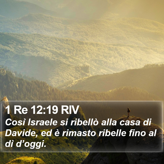 1 Re 12:19 RIV Bible Study