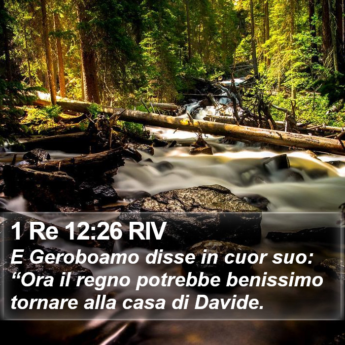 1 Re 12:26 RIV Bible Study