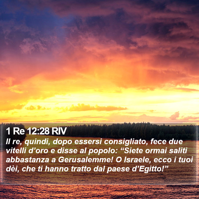 1 Re 12:28 RIV Bible Study