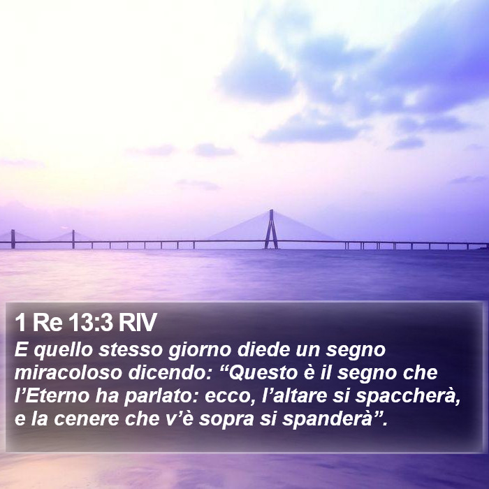1 Re 13:3 RIV Bible Study