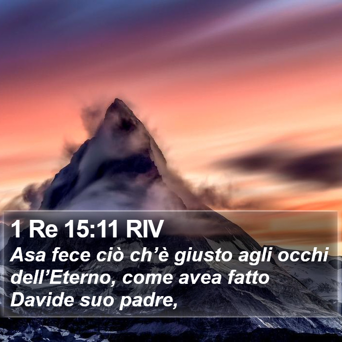 1 Re 15:11 RIV Bible Study