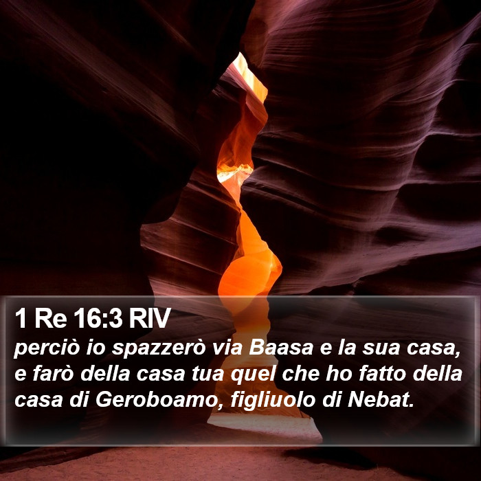 1 Re 16:3 RIV Bible Study