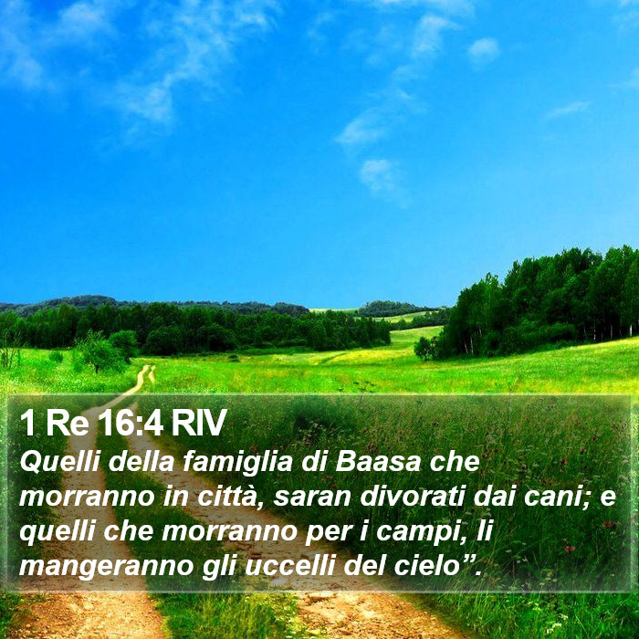 1 Re 16:4 RIV Bible Study