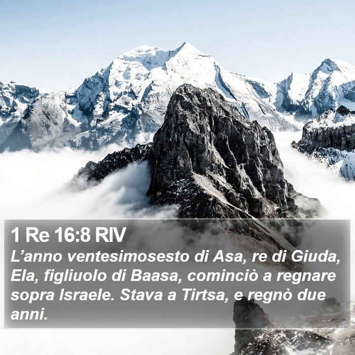 1 Re 16:8 RIV Bible Study