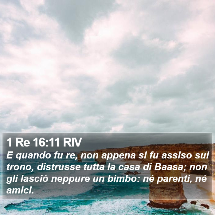 1 Re 16:11 RIV Bible Study