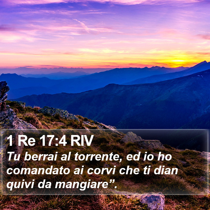 1 Re 17:4 RIV Bible Study