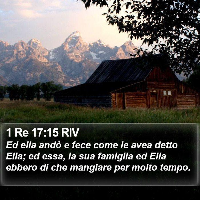 1 Re 17:15 RIV Bible Study