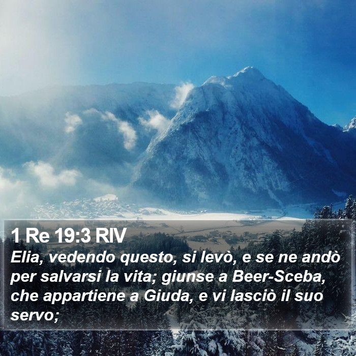 1 Re 19:3 RIV Bible Study