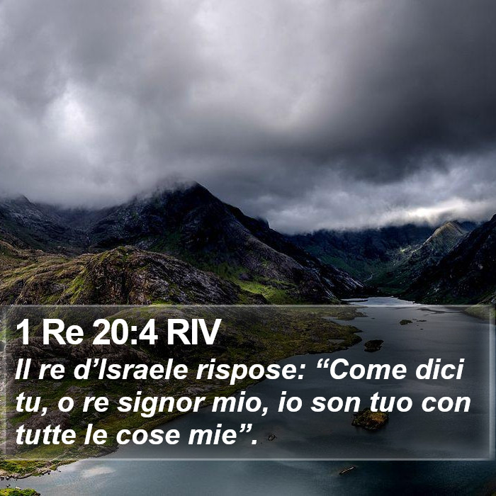 1 Re 20:4 RIV Bible Study