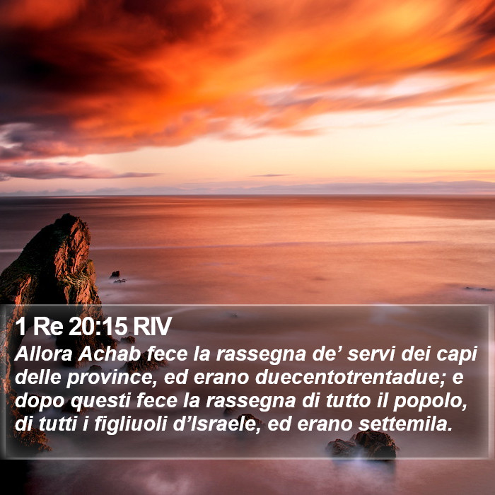 1 Re 20:15 RIV Bible Study