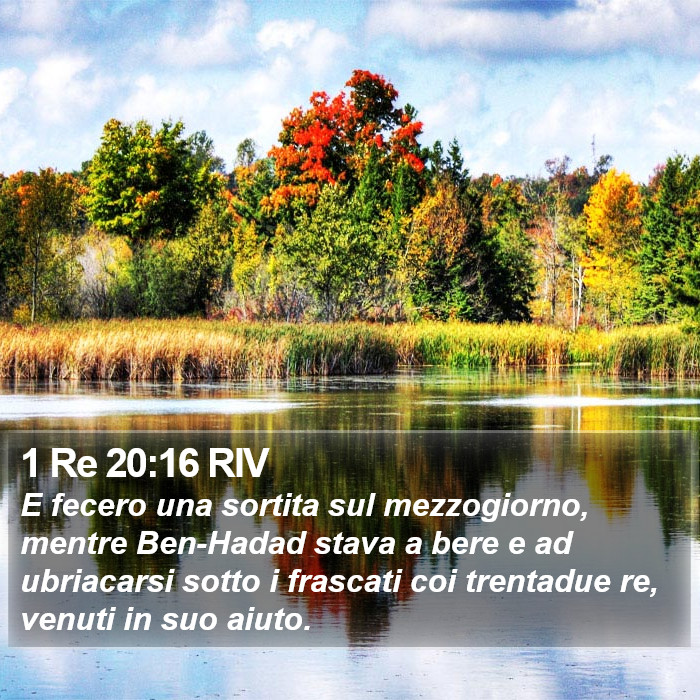 1 Re 20:16 RIV Bible Study