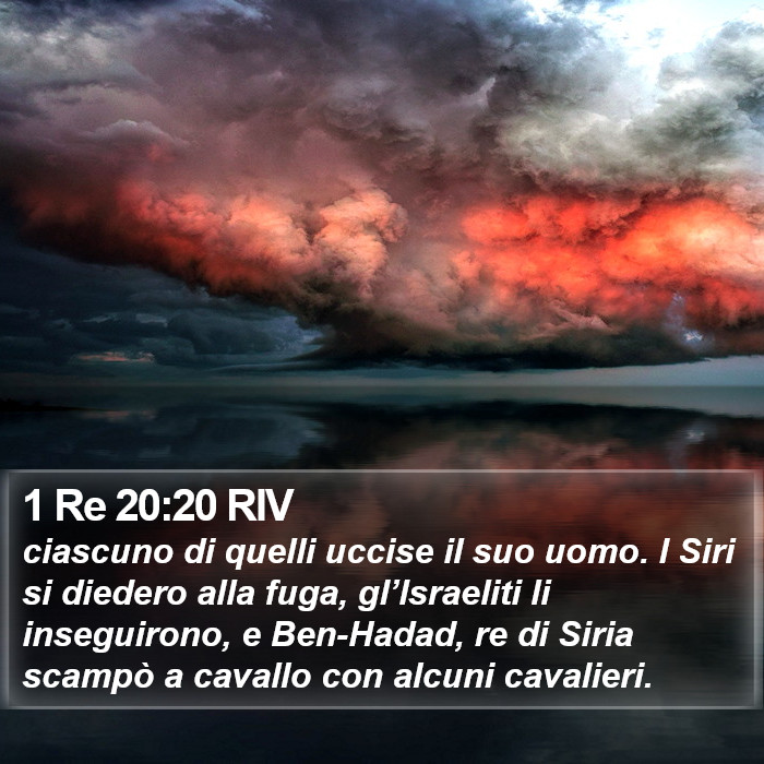 1 Re 20:20 RIV Bible Study